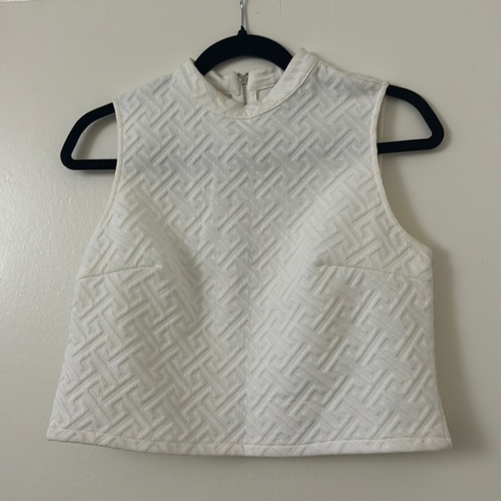 Forever 21 crop top. Loose fitting. Back zipper